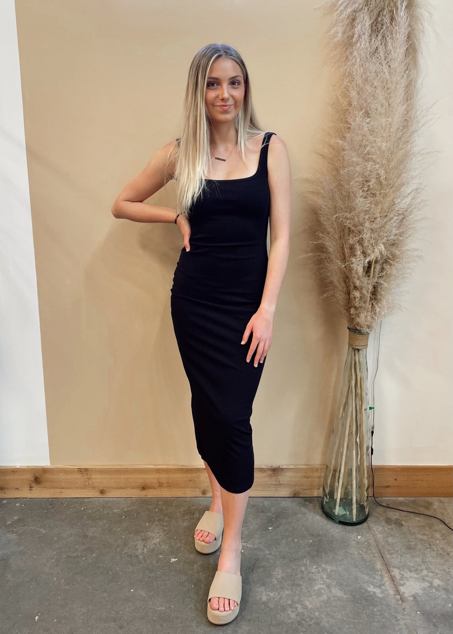 Jessie Rib Knit Dress - Arete Style