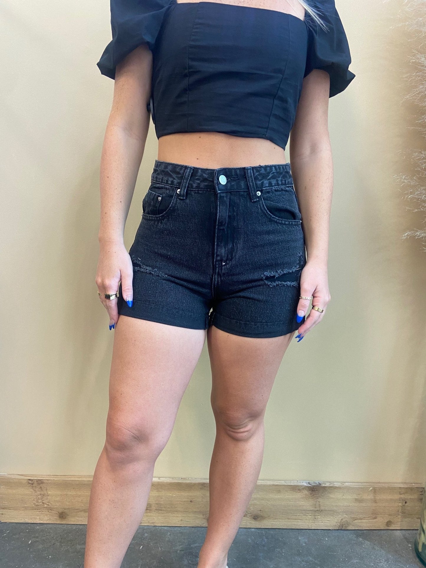 Krista Black Shorts - Arete Style