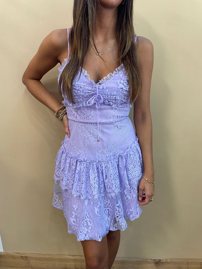 Lacey Ruffle Dress - Arete Style