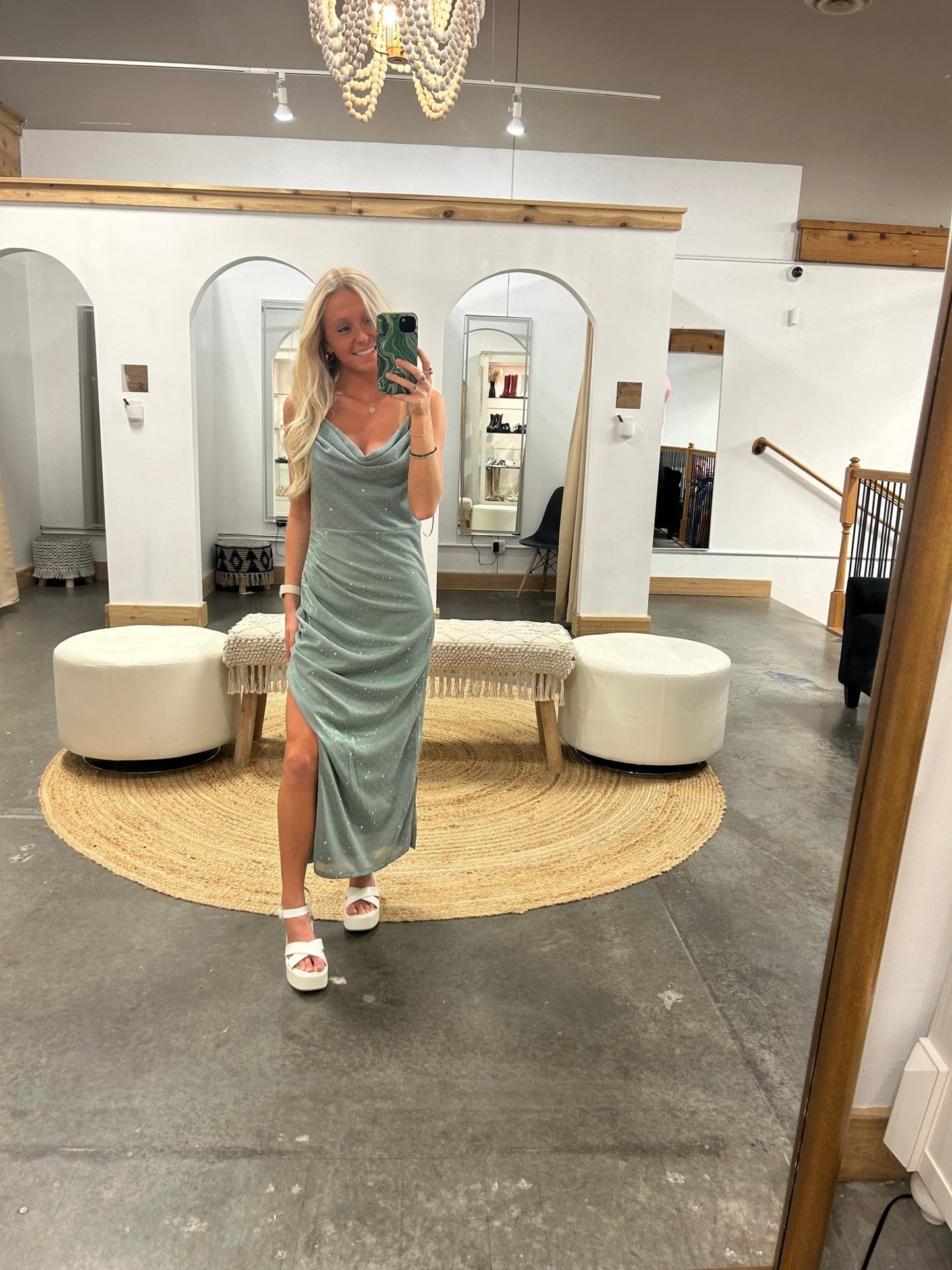 Light In The Dark Midi Dress - Arete Style