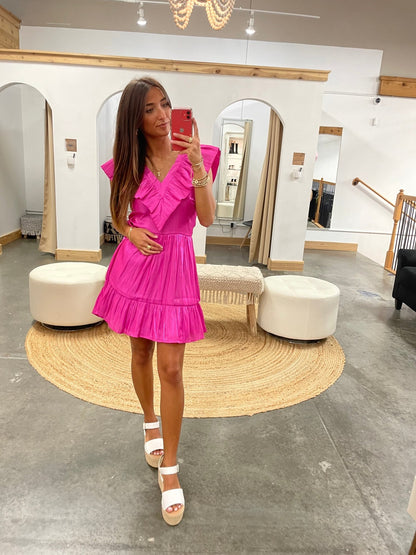 Naomi Ruffle Dress - Arete Style