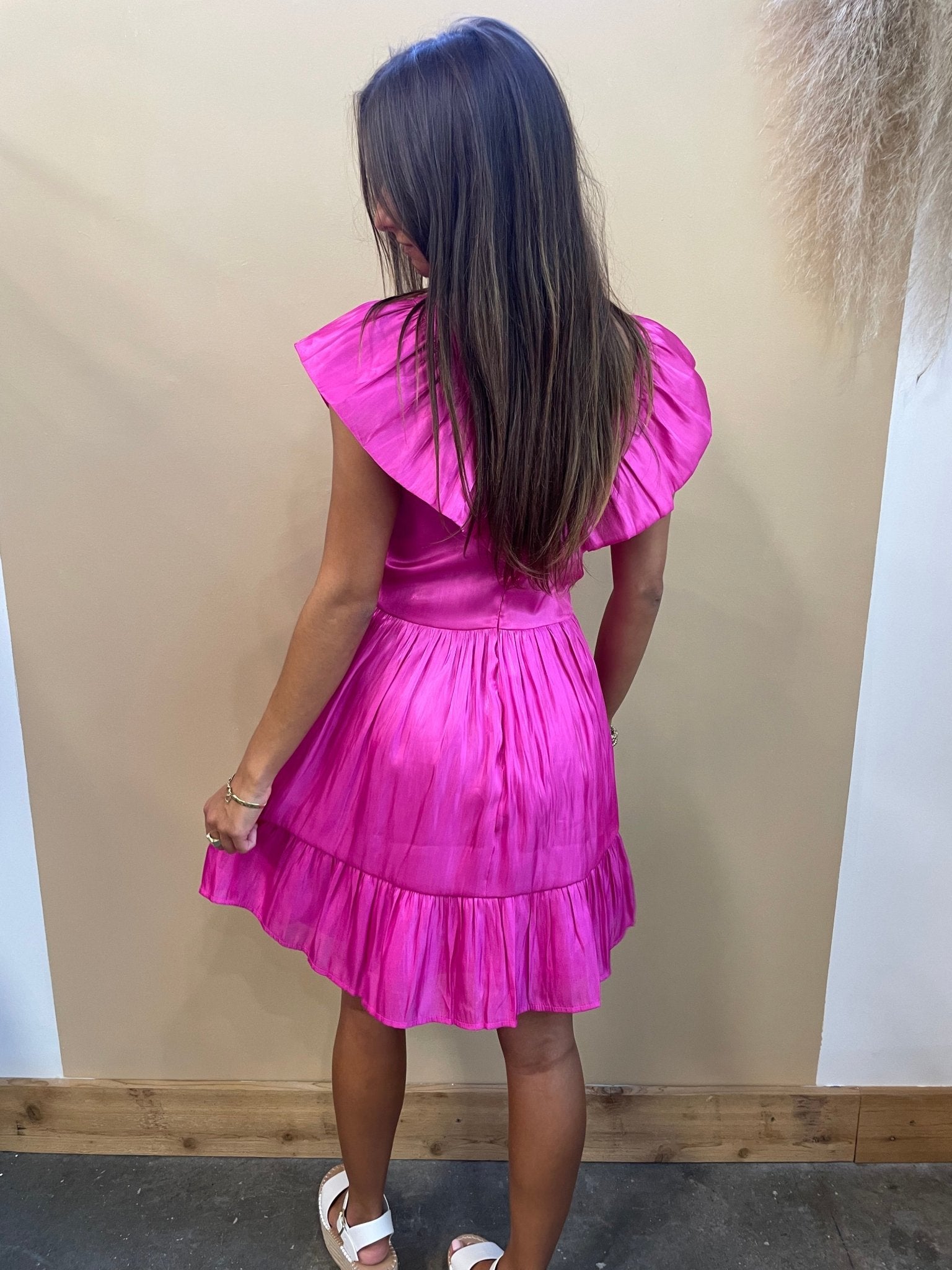 Naomi Ruffle Dress - Arete Style