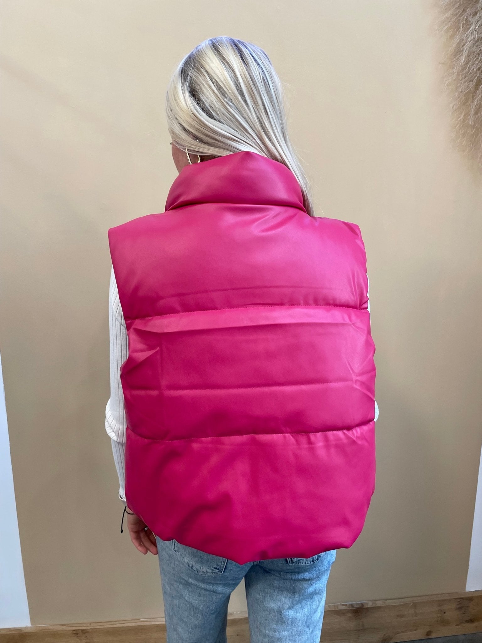 Nora Faux Leather Vest - Arete Style