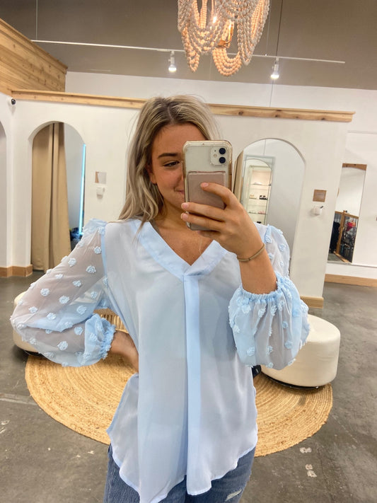 Olivia Dotted Blouse - Arete Style