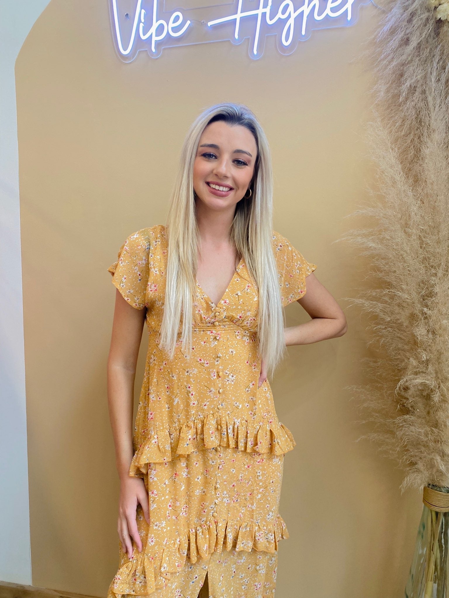Olsen Tiered Maxi Dress - Arete Style