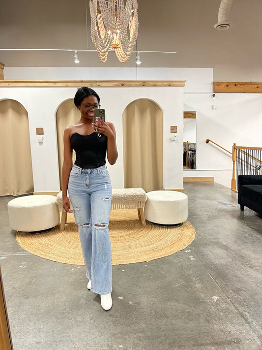Phoebe High Rise Wide Leg Jeans - Arete Style