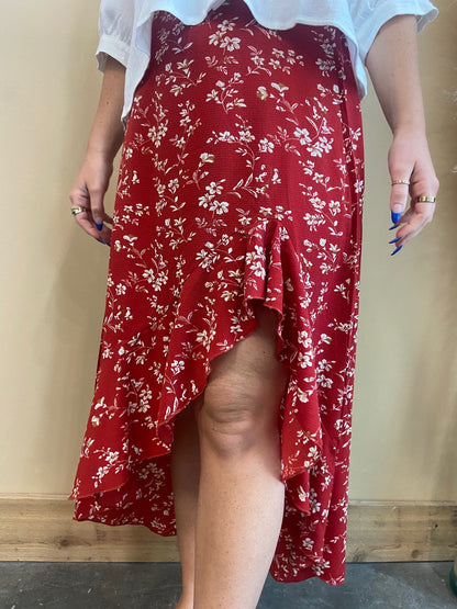 Ruffled Midi Skirt - Arete Style