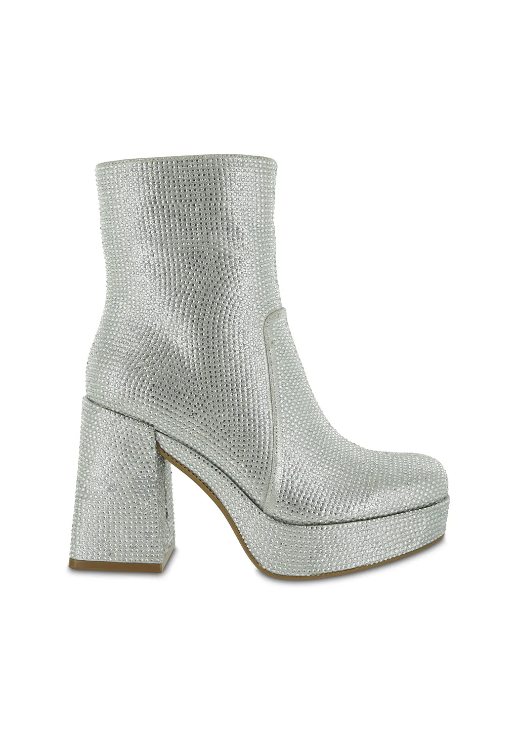 Silver Stone Platform Boot